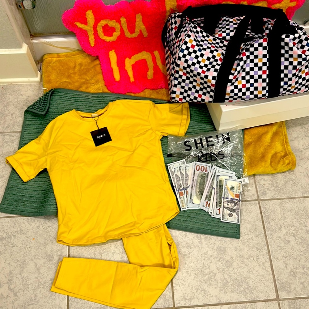 yellow cotton summer set